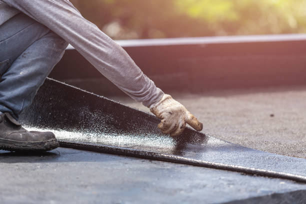 Professional Basement Waterproofing technician working in Colfax, WI